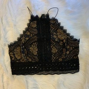 Black crop top